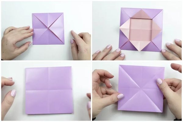 Làm bông tai origami bằng giấy thủ công
