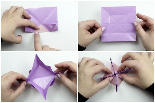 Làm bông tai origami độc đáo