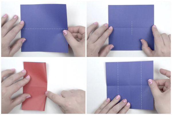 Gấp giấy để làm trái tim origami