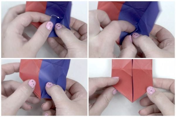 Chú ý các chi tiết khi tạo hình trái tim origami