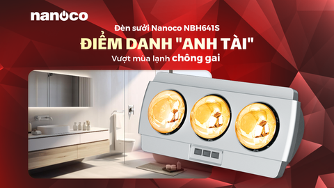 ĐÈN SƯỞI NANOCO NBH641S - GIẢI PHÁP HOÀN HẢO CHO PHÒNG TẮM SANG TRỌNG VÀ TIỆN NGHI