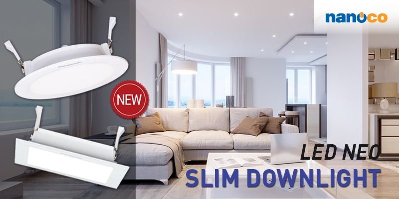 LED Neo Slim Downlight Panasonic – Nhỏ hơn, mỏng hơn, chất lượng tốt hơn