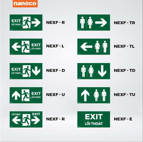 báo giá phụ kiện đèn exit thoát hiểm