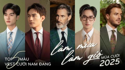 TOP 5 MÀU VEST CƯỚI NAM ĐANG 