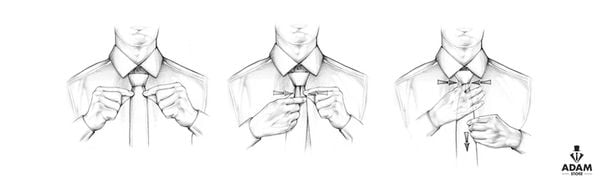 Cách thắt cà vạt dimple tie