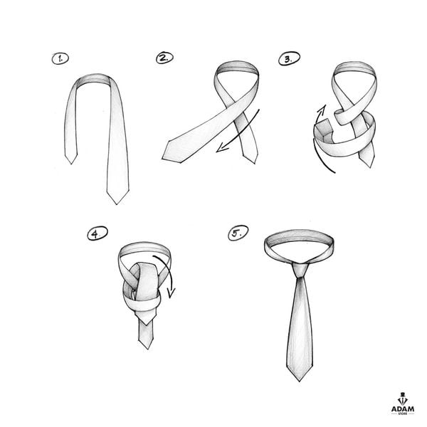Cách thắt cà vạt truyền thống