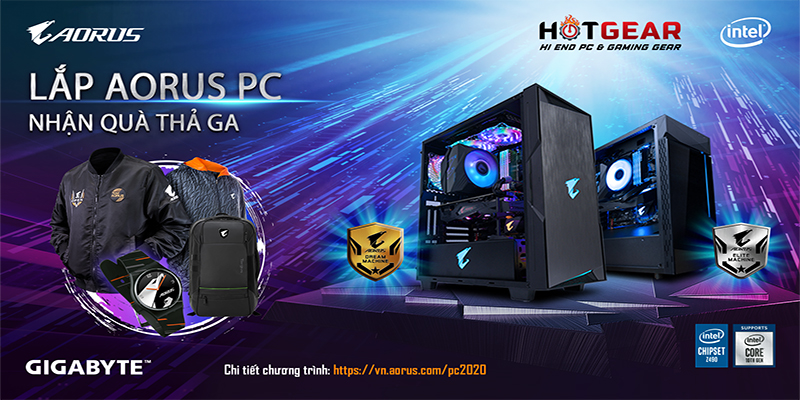 Lắp AORUS PC - Nhận quà thả ga