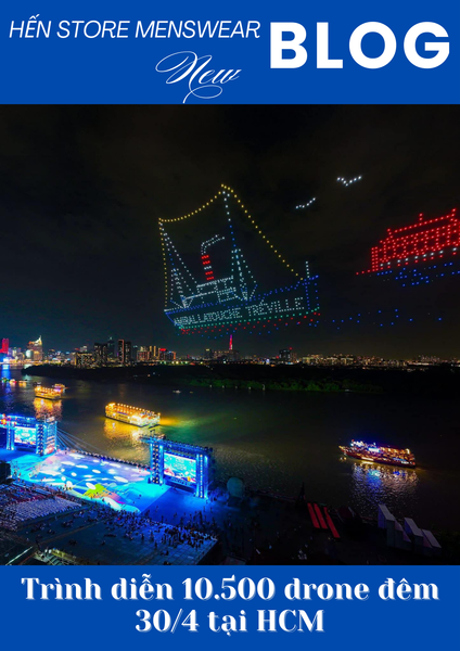 Trình diễn 10.500 drone đêm 30/4 tại HCM