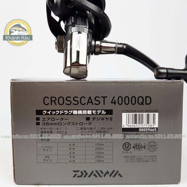 Máy Daiwa Chính Hãng Crosscast 4000QD - 5000 - 6000