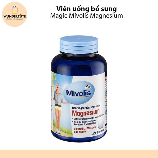 Viên uống bổ sung Magie Mivolis Magnesium - WUNDERTUTE