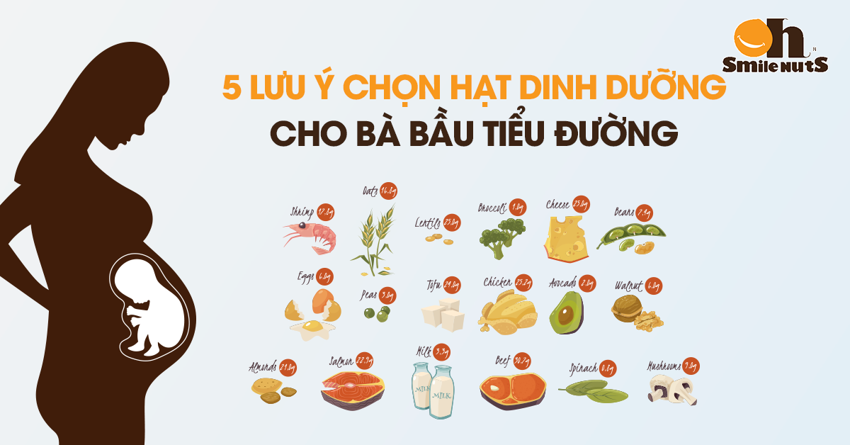 5 Lưu Ý Chọn Hạt Dinh Dưỡng Cho Bà Bầu Tiểu Đường