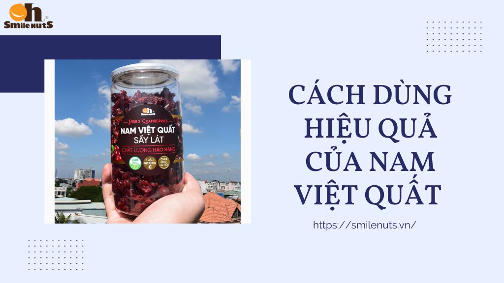 Cách dùng hiệu quả của Nam Việt Quất
