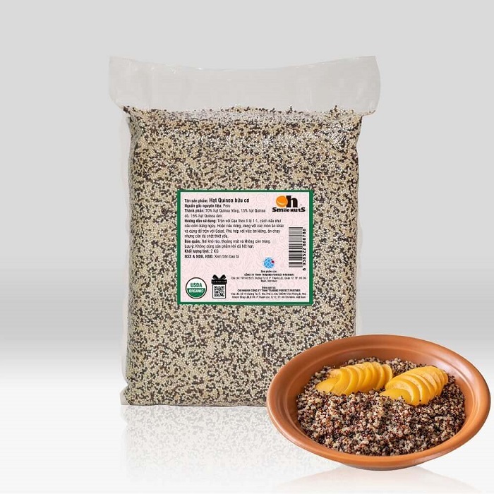 Hạt Quinoa mix hữu cơ túi 2kg tiện lợi