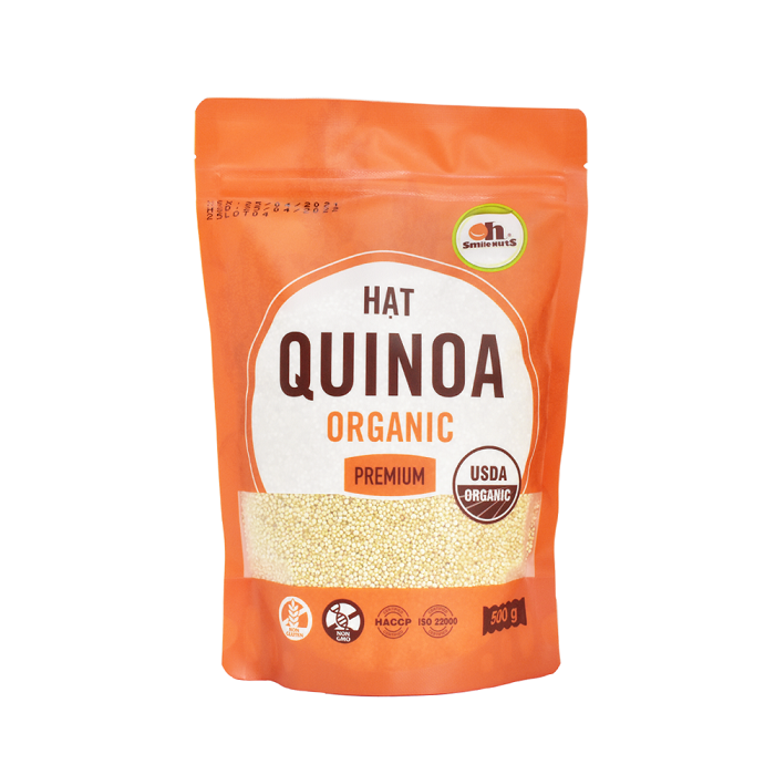 hạt quinoa  trắng 500g smile nuts