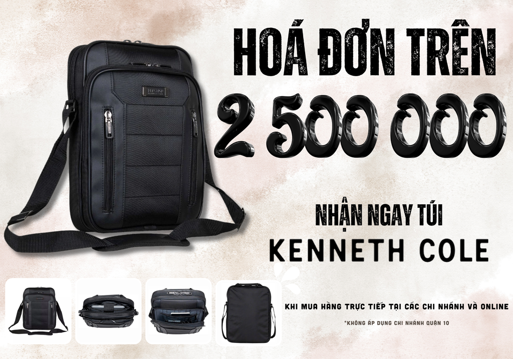 🎁 MUA SẮM THẢ GA – NHẬN NGAY TÚI KENNETH COLE ĐẲNG CẤP!