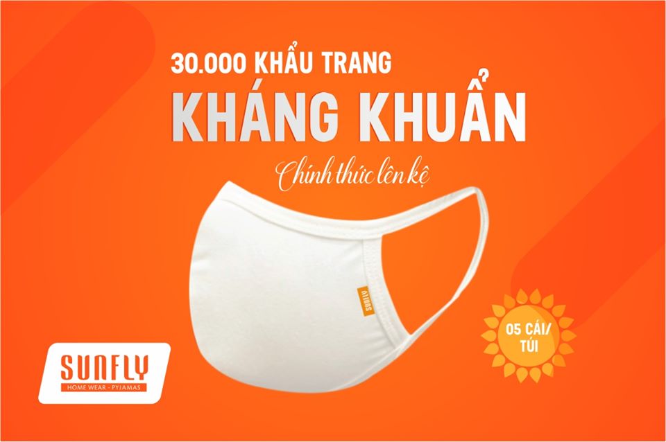 30.000 khẩu trang kháng khuẩn, kháng tia UV đã lên kệ tại hệ thống Sunfly Toàn Quốc