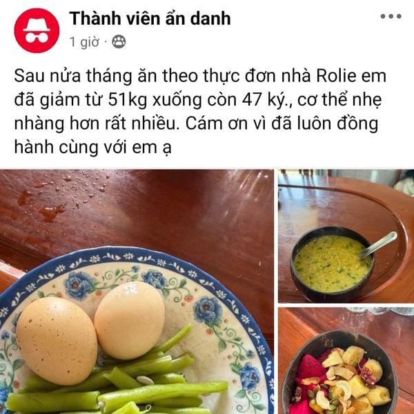 Eat clean nửa tháng giảm 4kg