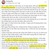 dễ uống, cơ thể khoẻ, không mỏi mệt, dễ thực hiện, không đói như mình tưởng.