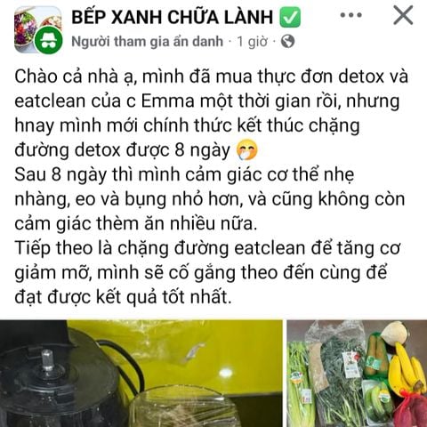cơ thể nhẹ nhàng, eo và bụng nhỏ hơn, không còn cảm giác thèm ăn nhiều nữa