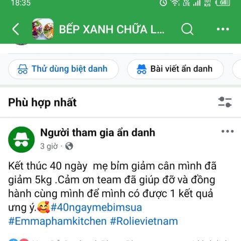 Mẹ bỉm eat clean giảm 5kg