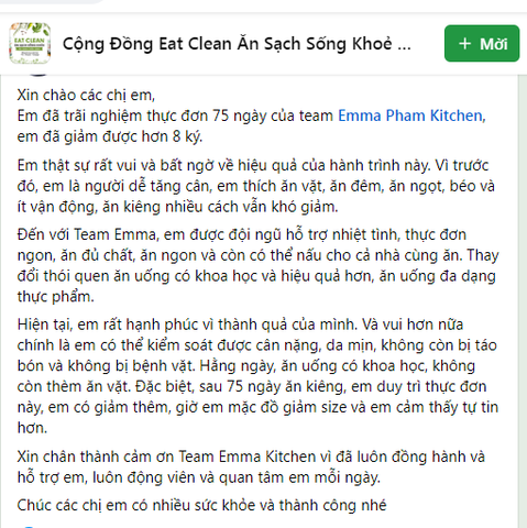 Eat clean ngon, đủ chất, giảm 8kg