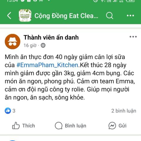 Giảm gần 3kg, 4cm bụng, món ăn ngon, phong phú