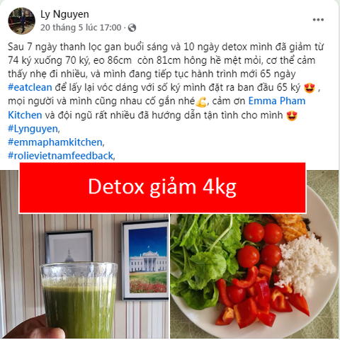 Giảm 4kg, 5cm eo, không hề mệt mỏi, cơ thể cảm thấy nhẹ đi nhiều
