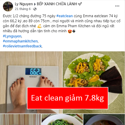 Eat clean & Detox giảm 8kg