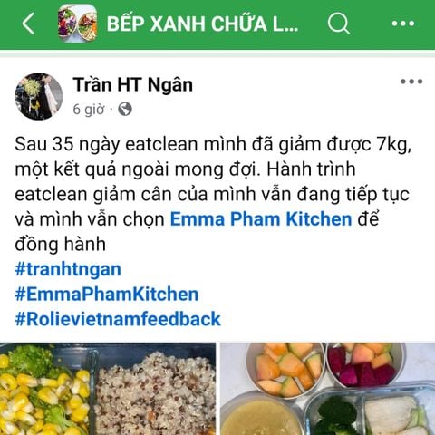 35 ngày eatclean giảm được 7kg