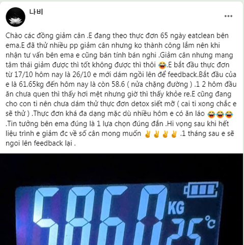 Eat clean giảm 3kg, người khỏe mạnh