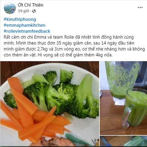 14 ngày giảm 2,7kg và 3cm eo, cơ thể nhẹ nhàng hơn và không còn thèm ăn vặt