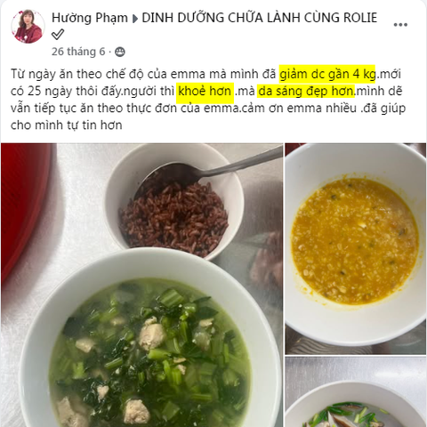 25 ngày giảm 4kg, người thì khoẻ hơn .mà da sáng đẹp hơn
