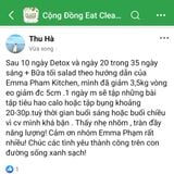 Detox &eat clean giảm 3.5kg, 5cm eo