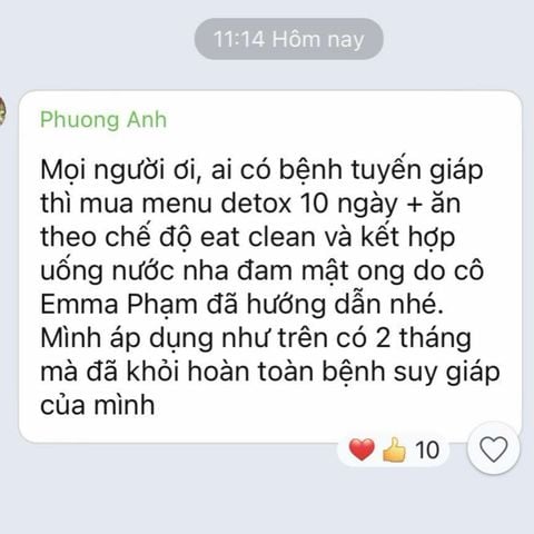 eat clean & detox cải thiện suy giáp