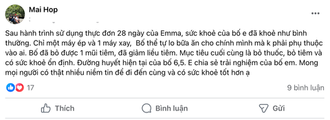 Bệnh tiểu đường - Bố đã bỏ được 1 mũi tiêm, giảm liều tiêm