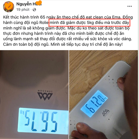 Ăn uống lành mạnh, giảm 5kg sau 65 ngày eat clean