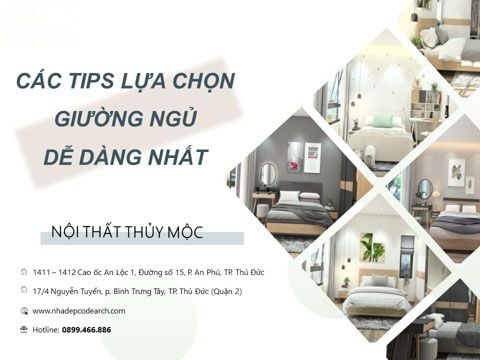 CÁC TIPS LỰA CHỌN GIƯỜNG NGỦ DỄ DÀNG NHẤT