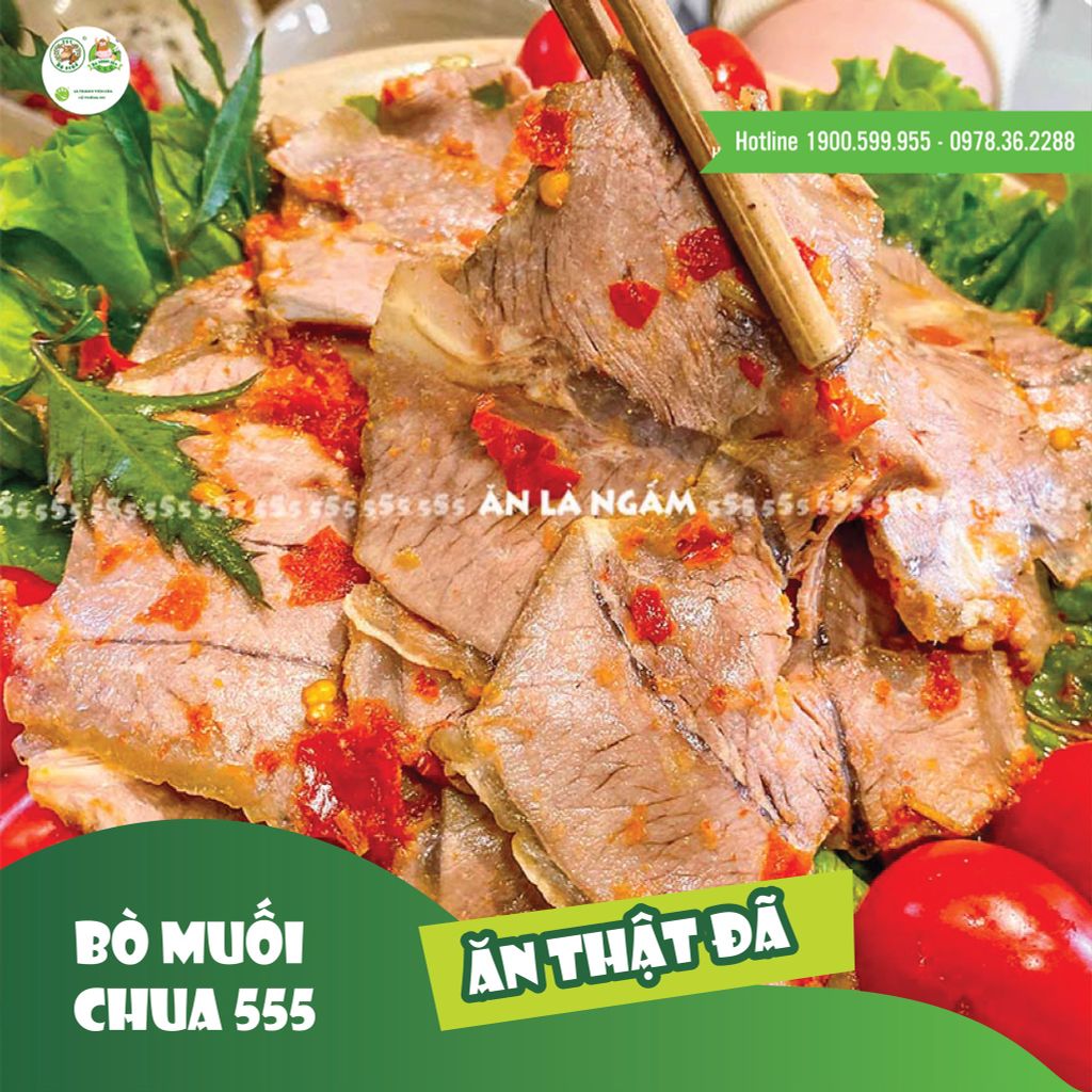 BÒ MUỐI CHUA - MÓN NGON CỰC ĐỈNH TẠI 555 😍