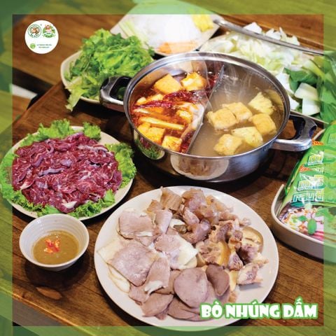 BÒ NHÚNG DẤM CHO NGÀY MƯA MÁT MẺ
