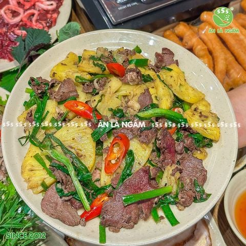 Tim Bò Xào Dứa – Món Ngon Đậm Đà Tại 555