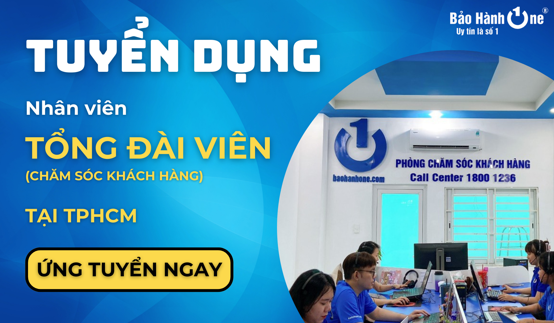 Tuyển Tổng Đài Viên - Chăm Sóc Khách Hàng  8 - 10 Triệu