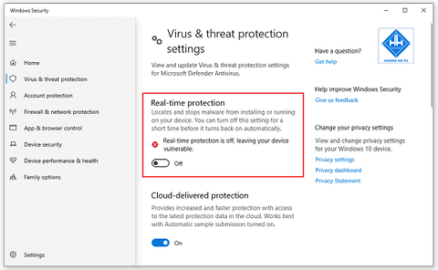 Hướng dẫn các cách tắt windows security win 10 đơn giản