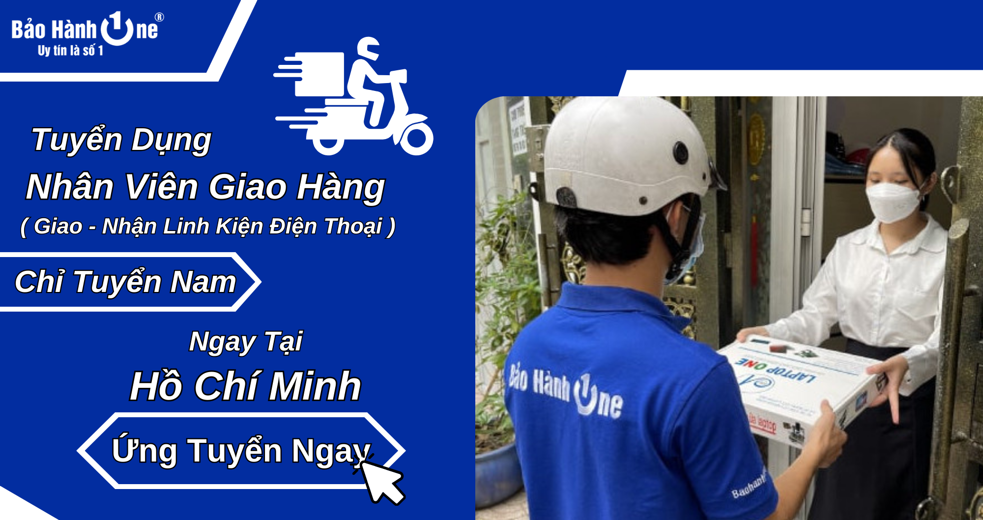 Tuyển dụng Nhân Viên Giao Hàng Bằng Xe Máy (Quận 10) - Hồ Chí Minh