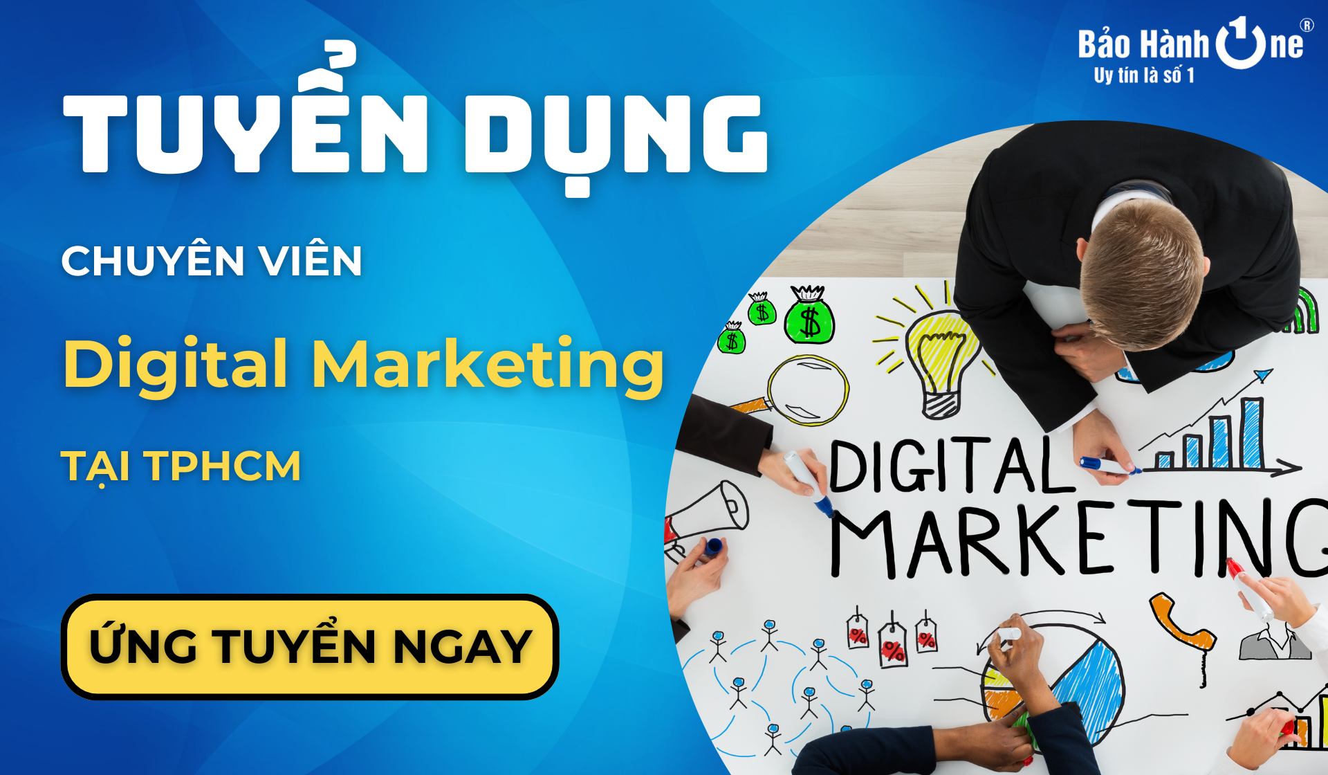 Tuyển dụng Chuyên Viên Digital Marketing tại Quận 1, 10, Tân Phú