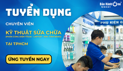 Tuyển Kỹ Thuật Viên Laptop – IT Phần Cứng | Quận 1, Quận 10, Tân Phú