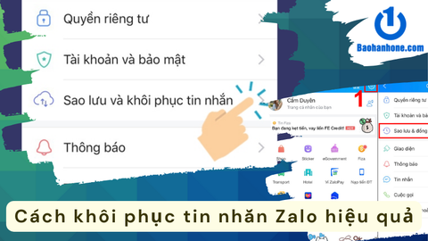 Hướng dẫn cách khôi phục tin nhắn Zalo