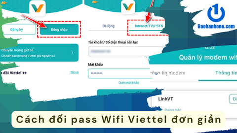 Hướng dẫn cách đổi pass Wifi Viettel đơn giản