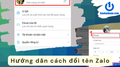 Hướng dẫn cách đổi tên Zalo nhanh chóng