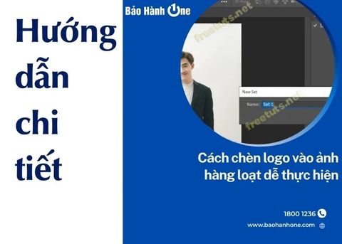 Chia sẻ cách chèn logo vào ảnh hàng loạt dễ thực hiện