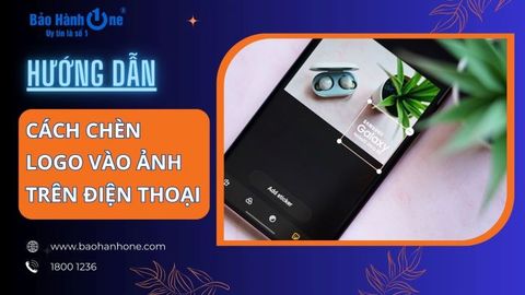 Cách chèn logo vào ảnh trên điện thoại